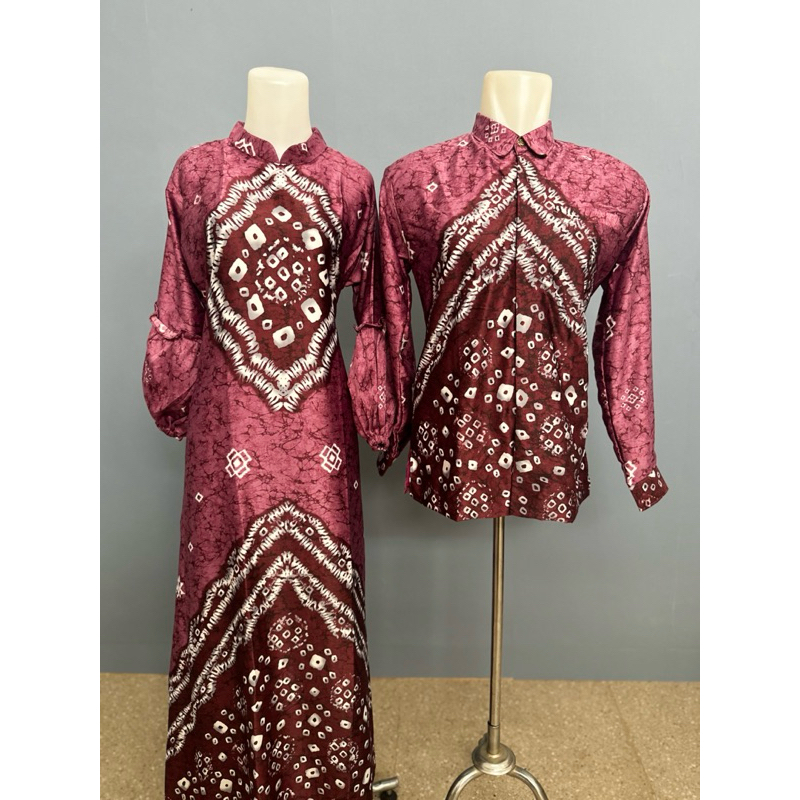 DRESS, TUNIK, KEMEJA Couple Baju Jumputan Palembang