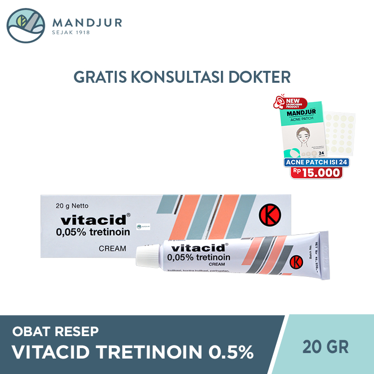 Vitacid Tretinoin Cream 0.05 %