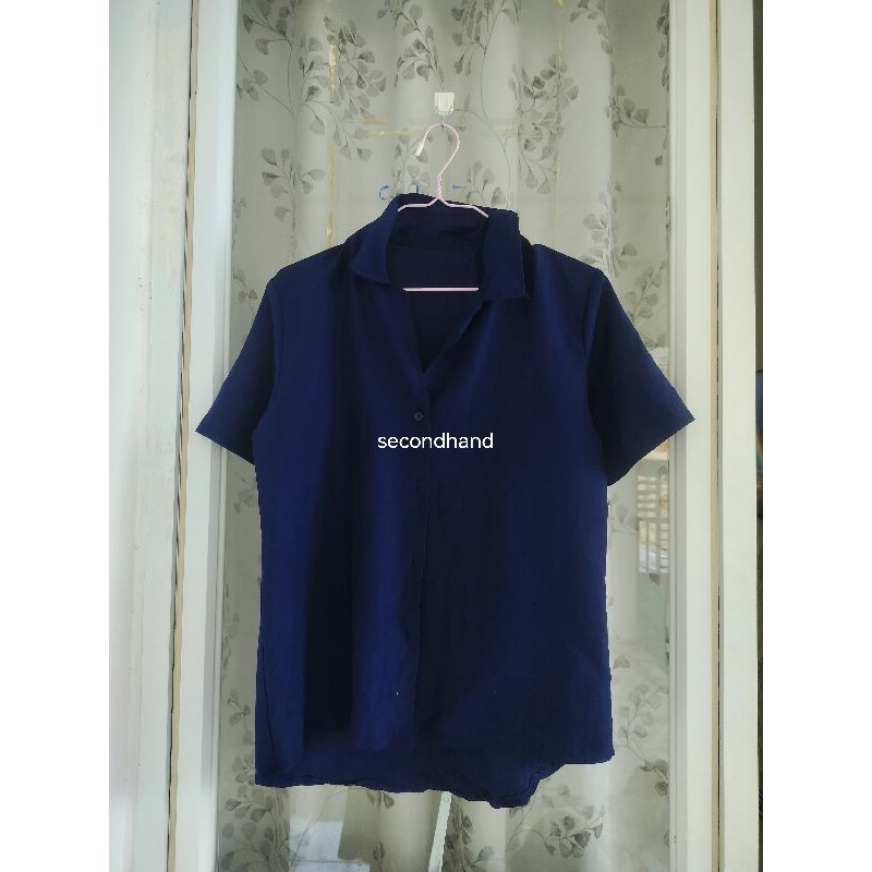 Atasan Wanita Biru Dongker