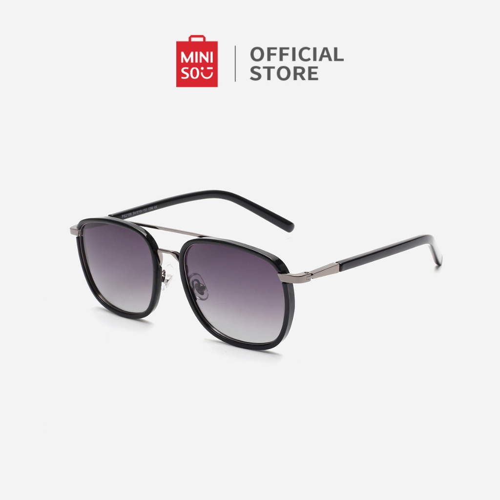 Miniso Kaca Matahari Sunglasses Polarized Aviator Sunglasses Fashionable dan Atmosfer Anti Jatuh Dan