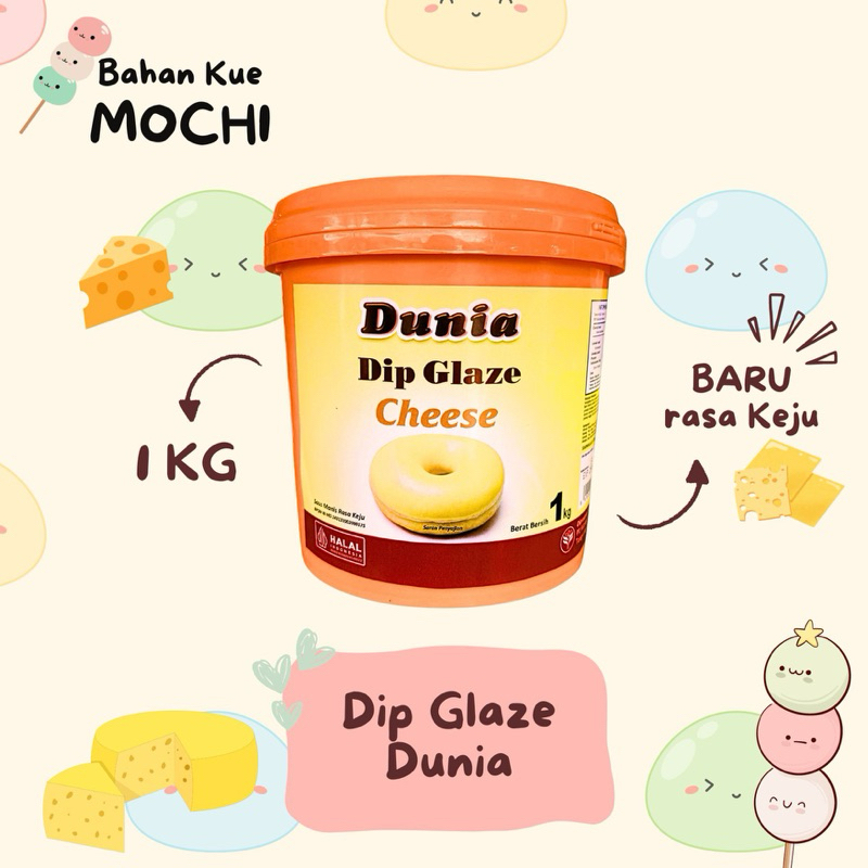 Dunia Dip Glaze Cheese 1KG / Glaze Dunia Keju 1KG / Glaze Keju 1KG DUNIA