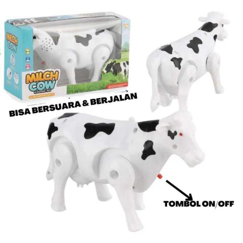 Mainan sapi bisa jalan bersuara mainan edukasi anak sapi bisa berjalan dan bersuara