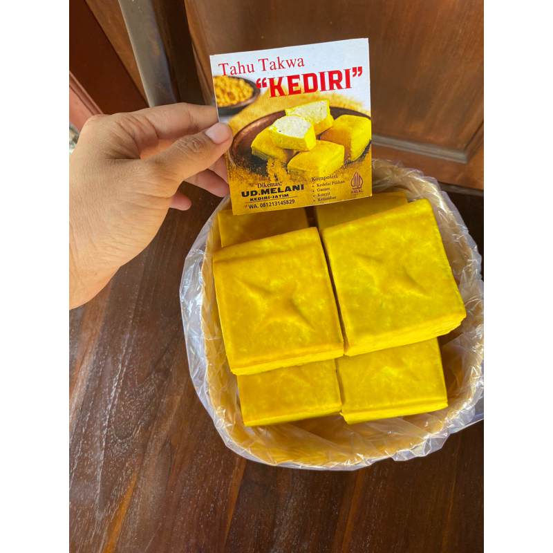 

Tahu Kuning Tahu Taqwa Kediri Asli Original Isi 6 Biji