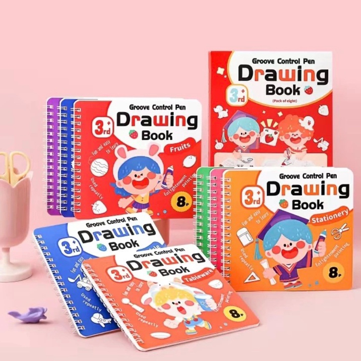 

TERMURAH KKM READY MAGIC GROOVE BOOK Buku Mewarnai Anak Coloring Book Berbagai Tema Buku Gambar Mewarnai 8 Lembar