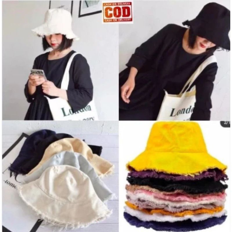 Topi Bucket Topi Unisex style korea