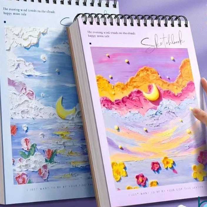 

PROMO TERUPDATE Buku Sketsa A4 Motif BungaSketchbook A4 Aesthetic Buku Gambar Vertikal Jilid Spiral 6Lembar Best Stationary