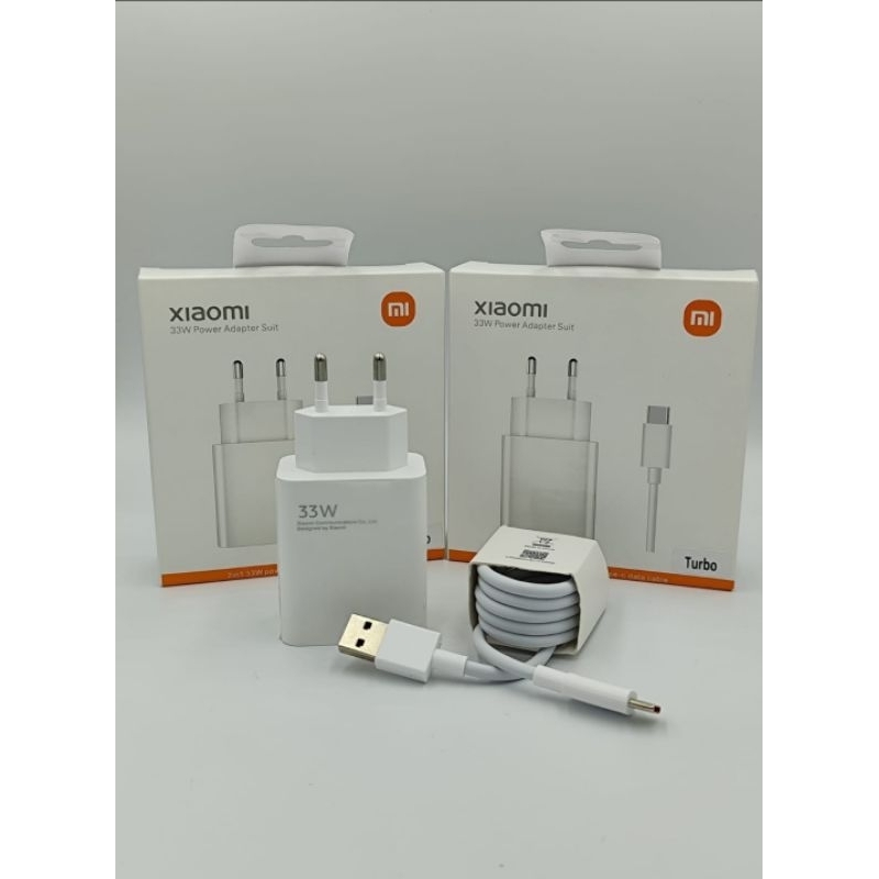 33W TRAVEL CHARGE Charger CAS Xiaomi 33Watt Xiaomi Fast Charging ORIGINAL 100%