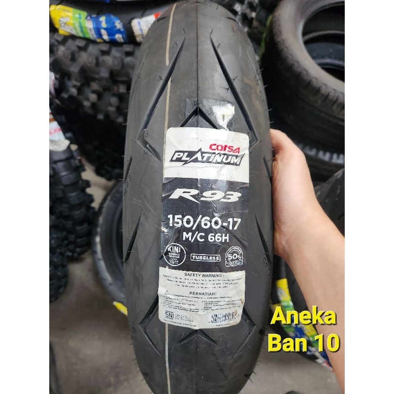 Ban Corsa Platinum 150/60-17 R93 Tubeless Soft Compound