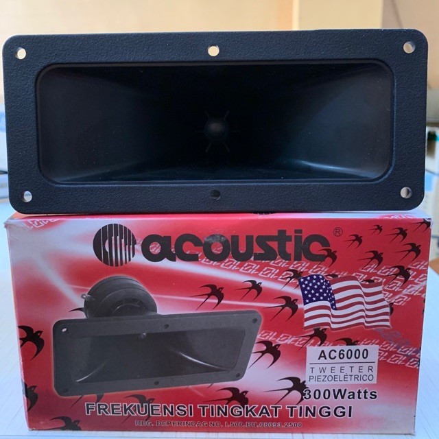 Acoustic Tweeter Acoustic AC6000 18,8 X 8 CM Tweeter Walet AC 6000 300Watt Tweeter Corong Kotak