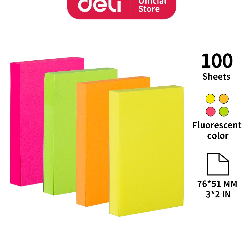 

MURAH MERIAH Deli Memo tempel Sticky Notes 7651mm 32 1 sheet perekat kuat dan tahan lama EA222