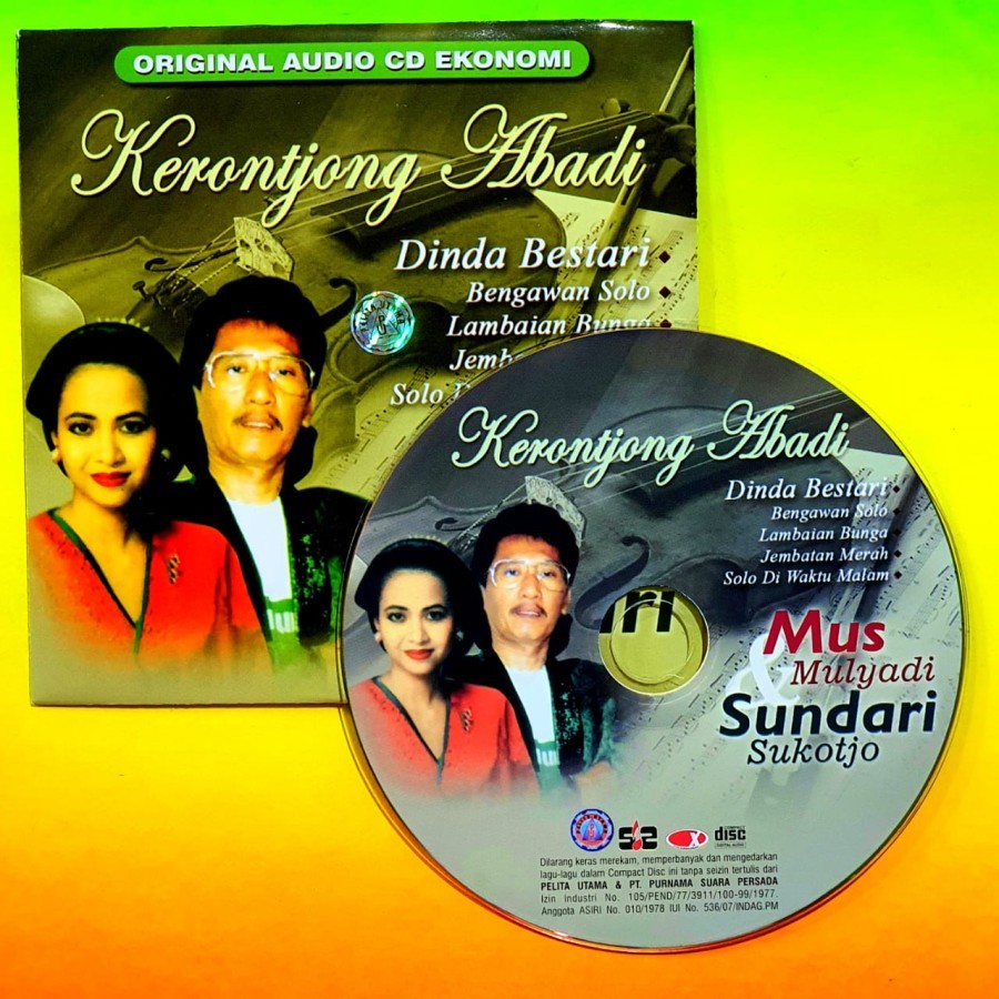 CD LAGU POP KERONCONG MUS MULYADI - CD LAGU KENANGAN KERONCONG ABADI SUNDARI SUKOTJO