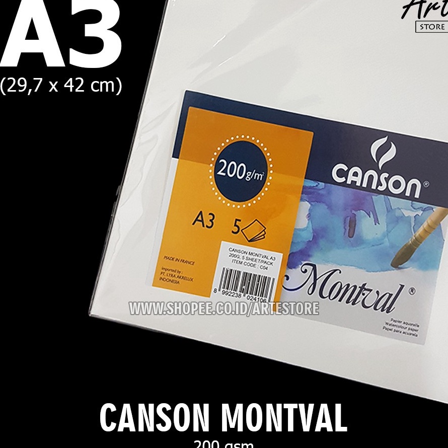 

TERLARIZZZ Canson Montval Watercolor A3 2gsm