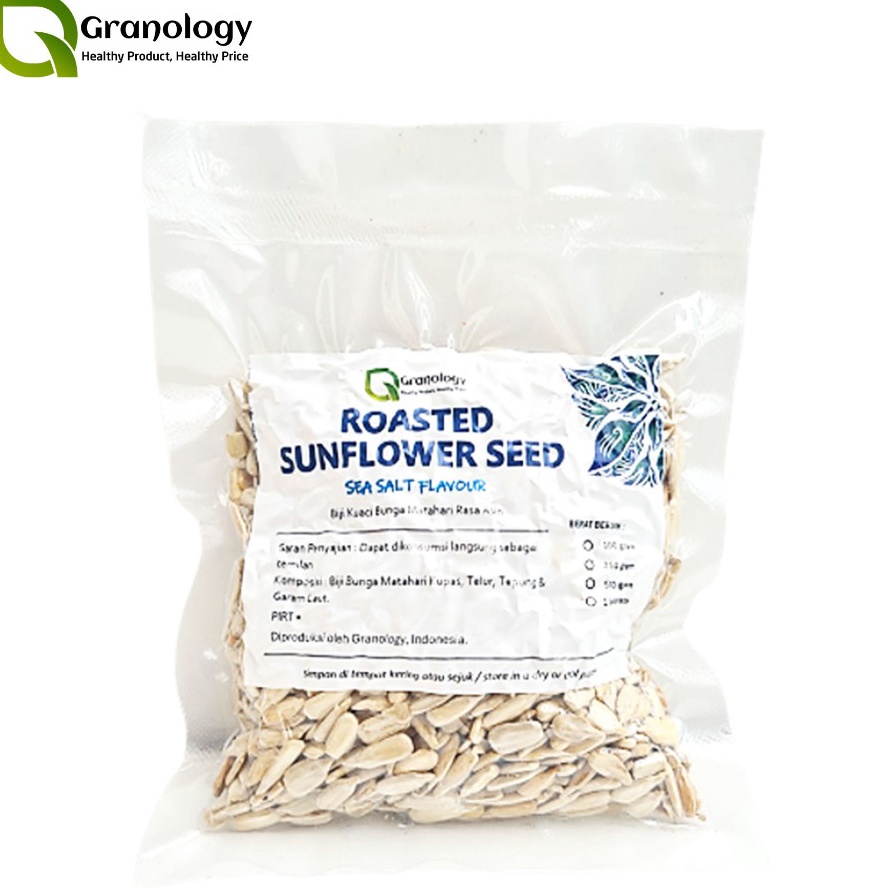 

HARGA GROSIR Lightly ed Roasted Sunflower Seed Biji Bunga Matahari Rasa Asin 1 gram by Granology