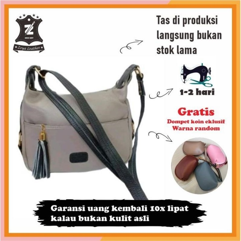 Tas Wanita Papirut Kulit Garut Asli