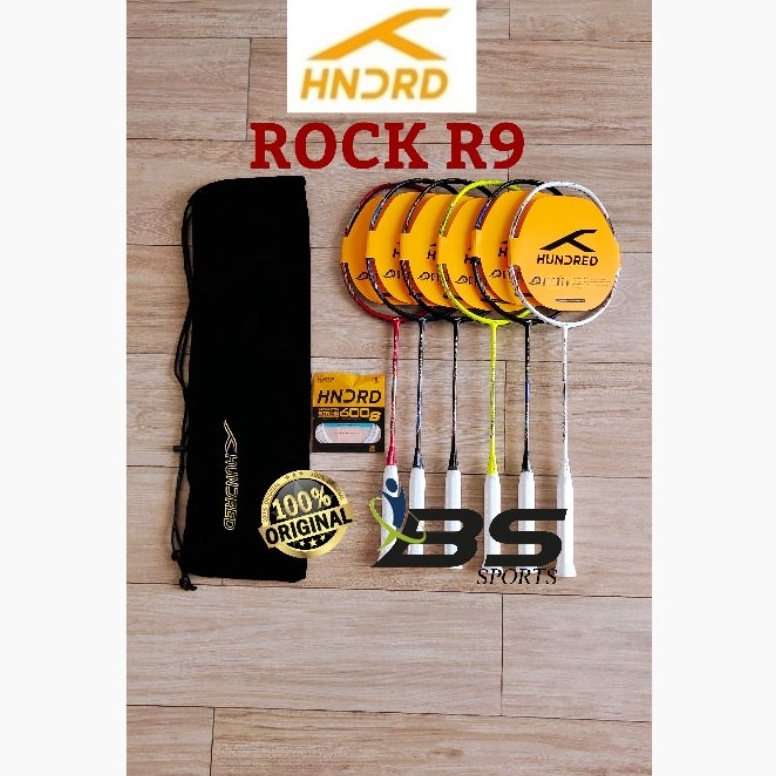 Keluaran Terbaru RAKET BADMINTON HUNDRED ROCKR9 R8 HNDRD ROCK R9 R8 ORIGINAL