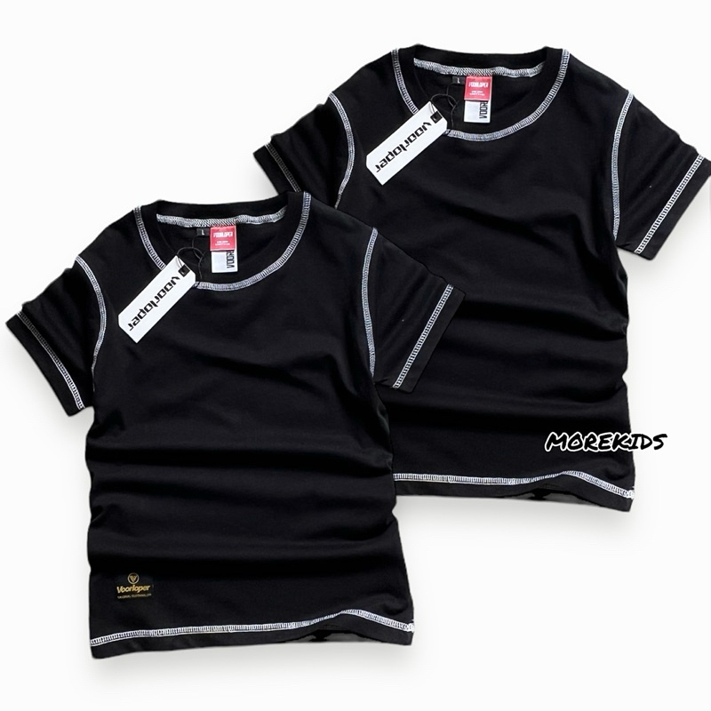 Baju Kaos Distro Anak Usia 1-12 Tahun, Kaos Distro Anak, Kaos Polos Anak Wana Hitam