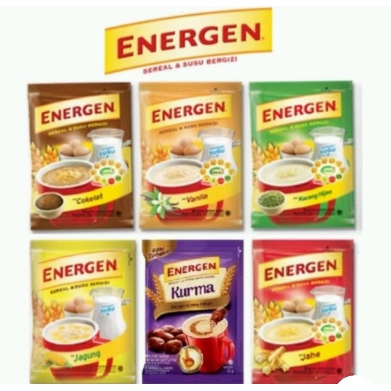

1 sachet Energen Sereal & Susu Cokelat Coklat 34gram Minuman Sereal Bubuk