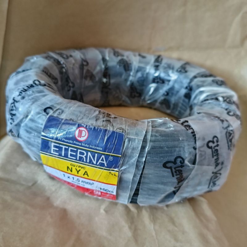 Kabel ETERNA NYA Hitam 100meter 1x1,5