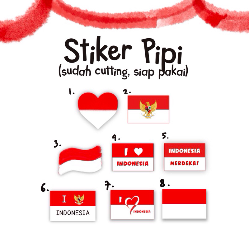 

Sticker Pipi Bendera Indonesia