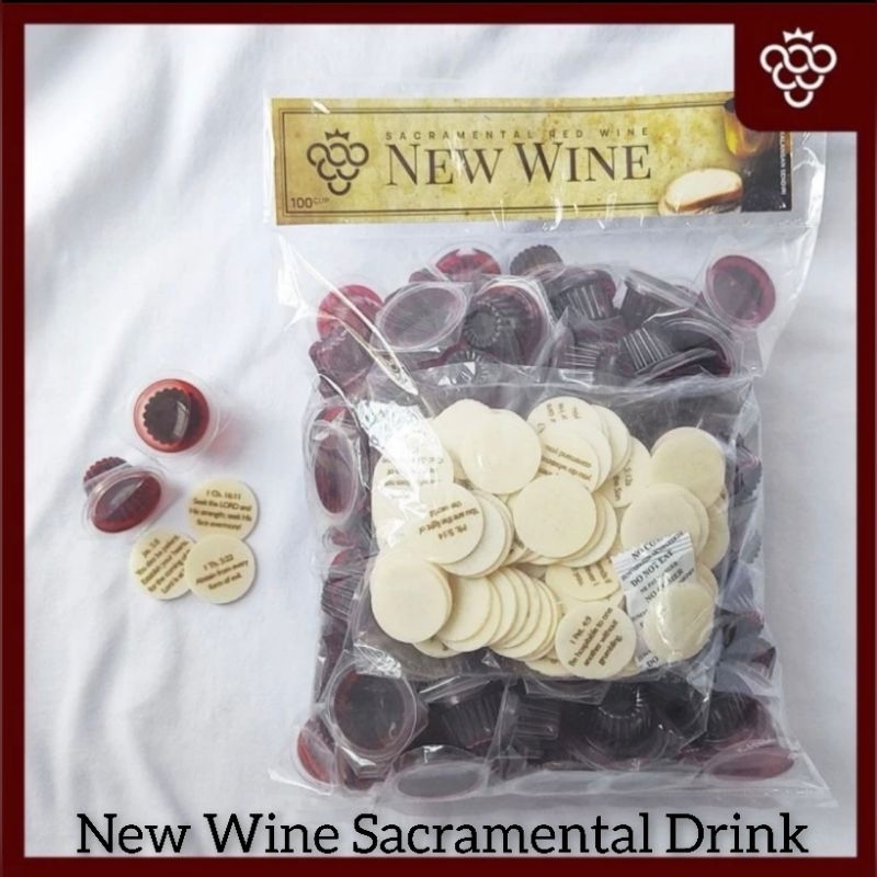 

Anggur Perjamuan Kudus + Hosti Ayat Kecil Inggris ~ Isi 100