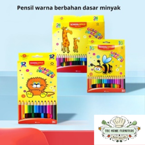 

Cocok Untuk Sekolah Pensil Warna 12/18/24 Pensil Warna Panjang+Penghapus Joyko [12/18/24 warna] Color Pencils