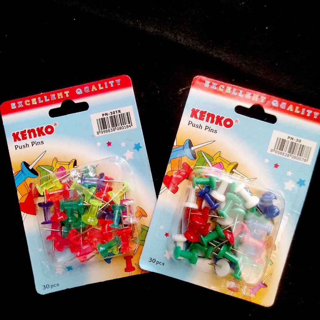 

Kenko Push Pins 30 Pcs Paku Papan