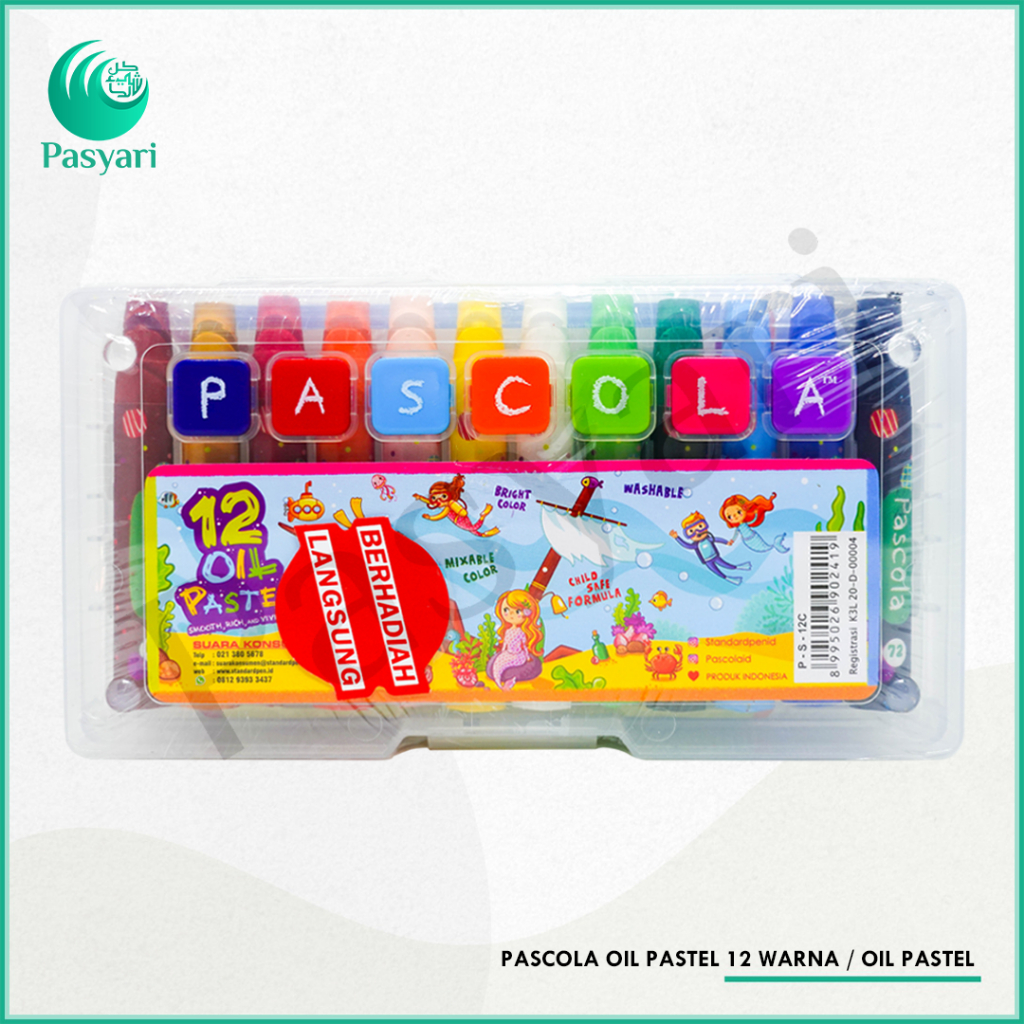 

PASCOLA OIL PASTEL 12 WARNA / OIL PASTEL