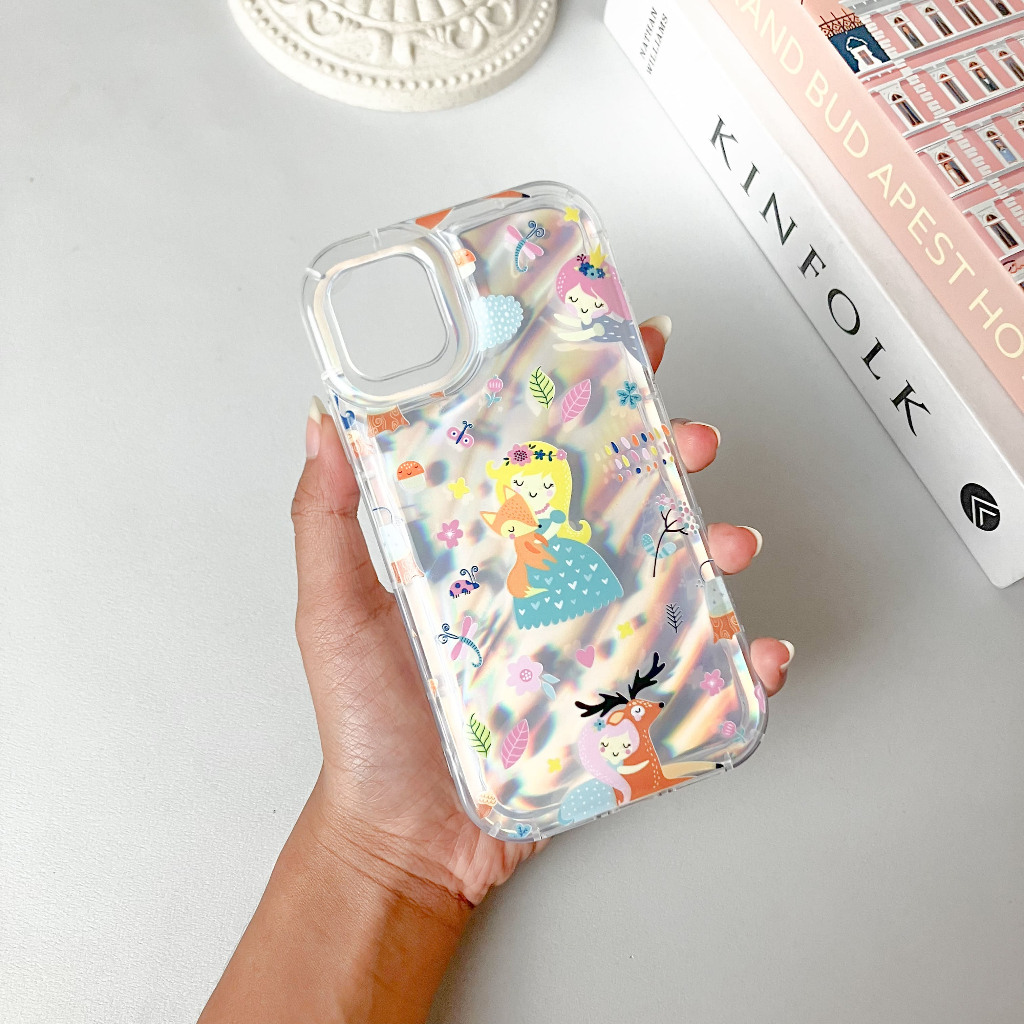 「Clearance Sale 」 Dazzle 3D Wave Case Motif Foxy Princess Compatible with iPhone 7 8 Plus X Xr XsMax