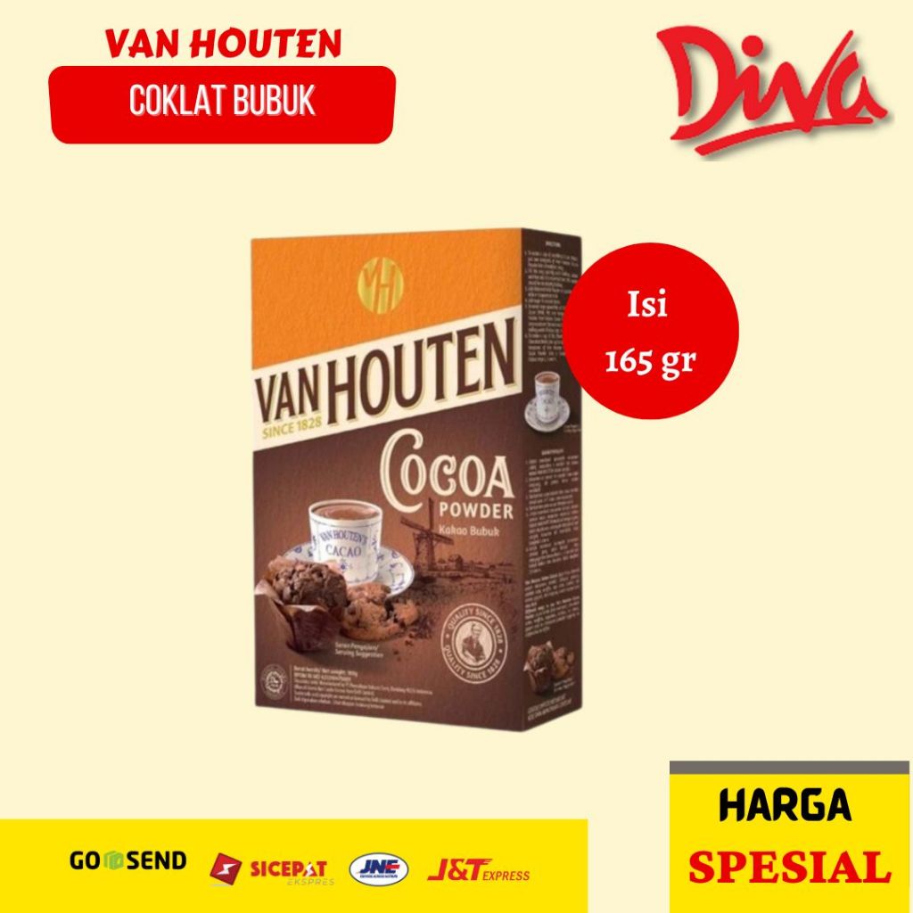 

[165gr] Coklat Bubuk Van Houten / Bubuk Coklat / Bubuk Kakao