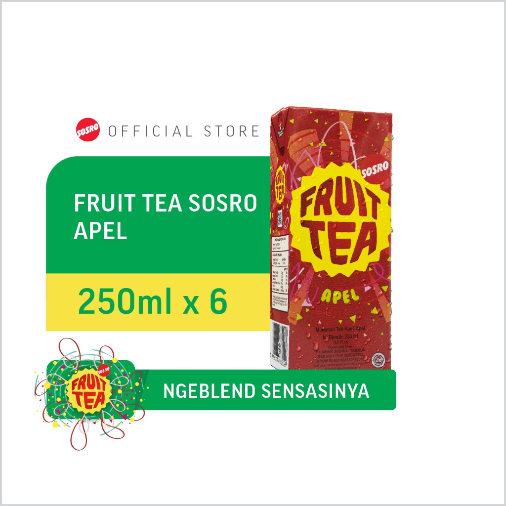 

Fruit Tea Sosro Kotak 250ml isi 6 pcs