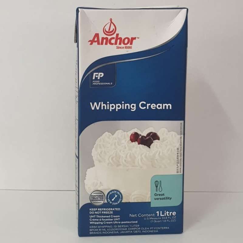 

Whipping Cream Anchor 1 Liter / Whipping Cream Murah / Whipping Cream Anchor