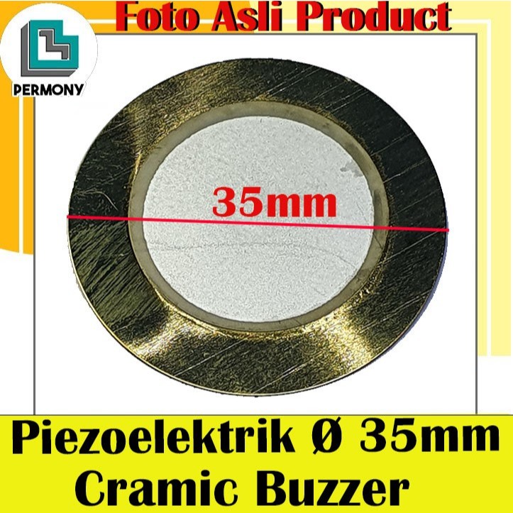 Piezo Electric 35mm lengkap dengan kabel 15cm buzzer elektrik passif putr4n14 Segera Beli