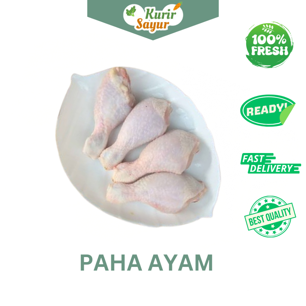 

KURIR SAYUR - PAHA BAWAH AYAM POTONG FRESH HALAL 1KG (VACUM)