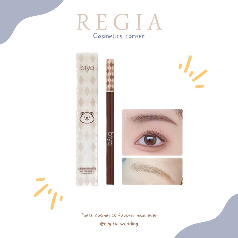 BIYA - Eyebrow fine tip spidol alis super fine - spidol alis ujung runcing untuk bingkai alis atau a