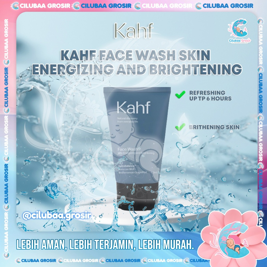 KAHF Face Wash Skin Energizing and Brightening || Pembersih Muka || Sabun Muka Kahf 100ml