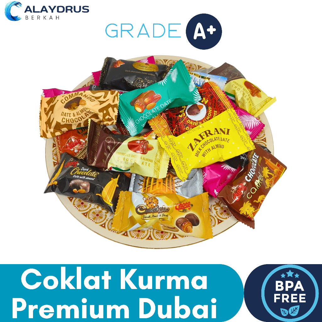 

Bella Belli Coklat Kurma Almond Arab Dubai Premium 500 Gram Asli Cokelat Korma Lebaran Dan Oleh-Oleh