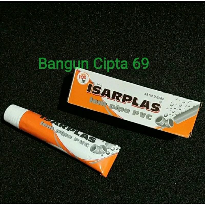 isarplas Lem pipa pvc /isarplas tube 40gr / lem pipa paralon odol
