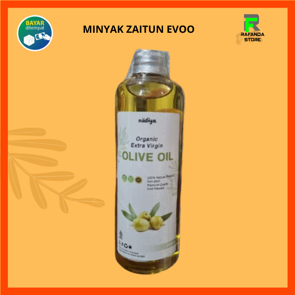 

Minyak Zaitun EVOO 250ml Premium Extra Virgin Olive Oil Nadiya Asli Natural Organic Herbal Sehat Suplemen