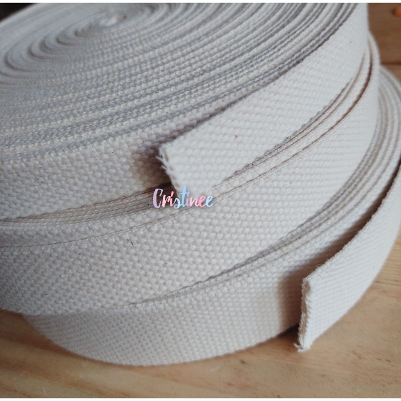 Webbing katun 3.8cm ( 1 meter)