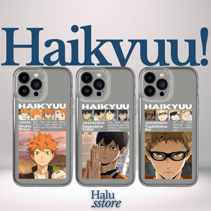 Case HP Custom Haikyuu | Bisa Ganti Karakter / Anime Lain