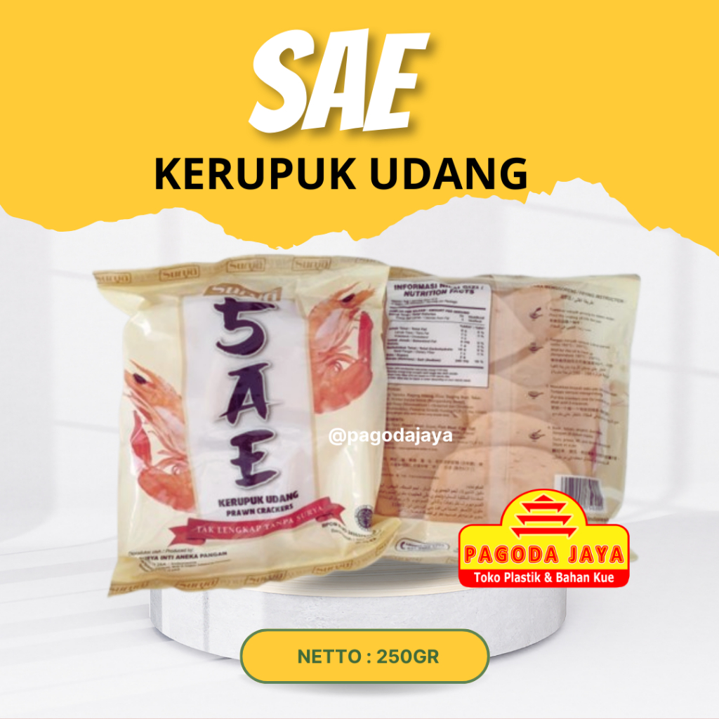 

SAE Kerupuk Udang 250gr | Crackers Prawn