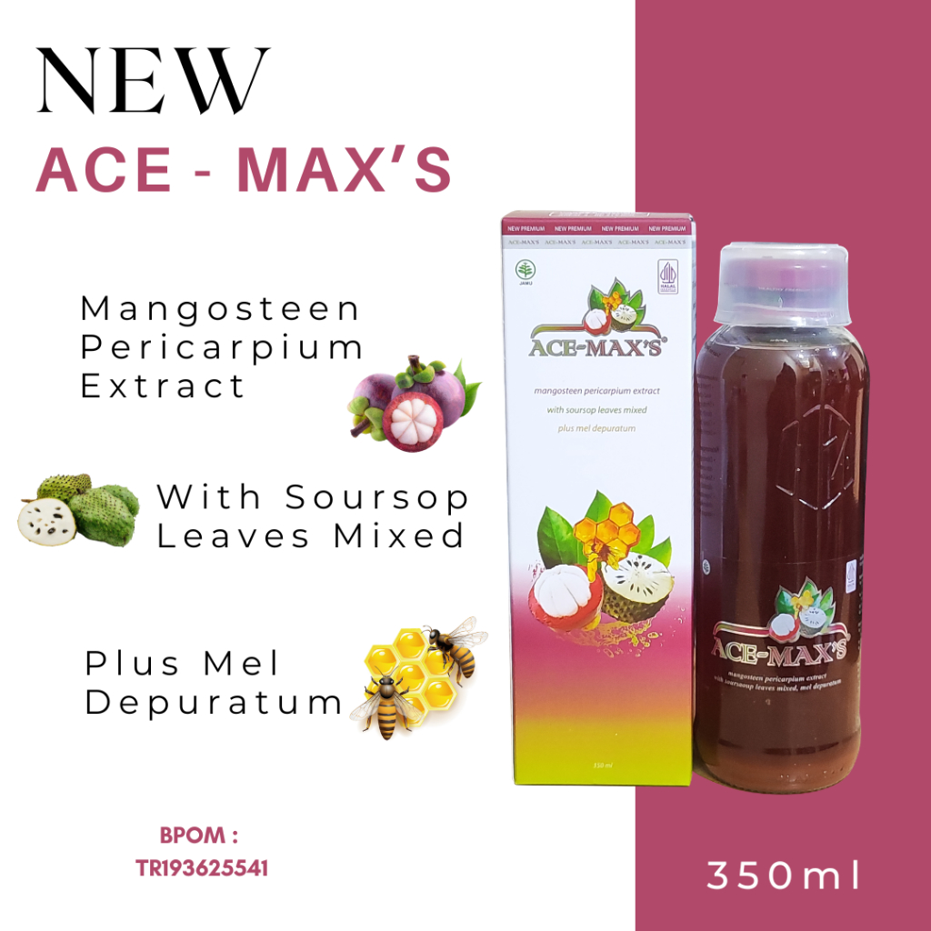 

Ace Max Ace Maxs Acemax Acemaxs Acemax's Asli Original 100% Jus Sari Kulit Buah Manggis + Daun