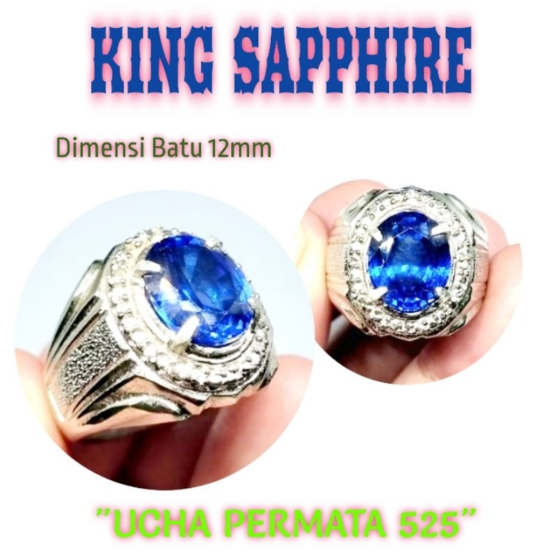 cincin king safir / batu akik king safir murah