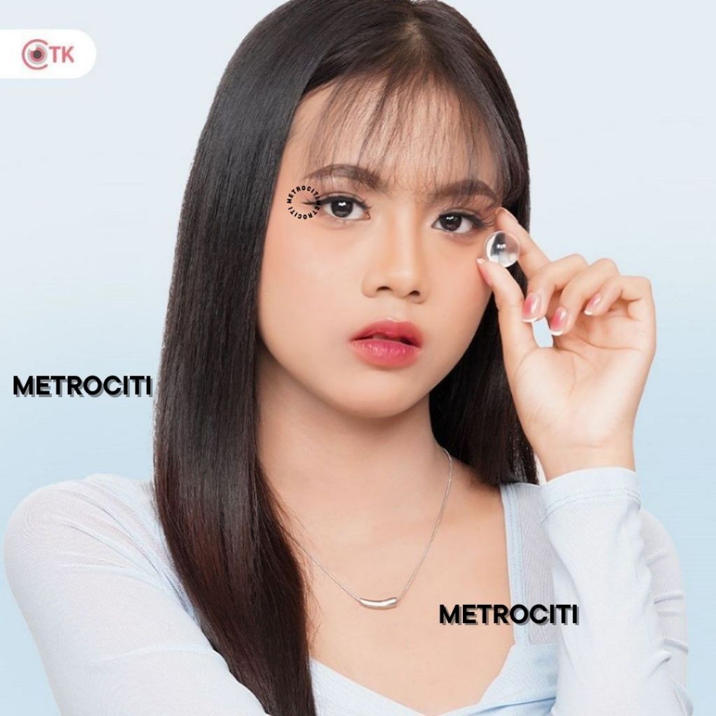 METROCITI Softlens NEWBLUK CLEAR 14.2mm Softlens minus (-0.75 s/d -10.00) softlens bening / MC