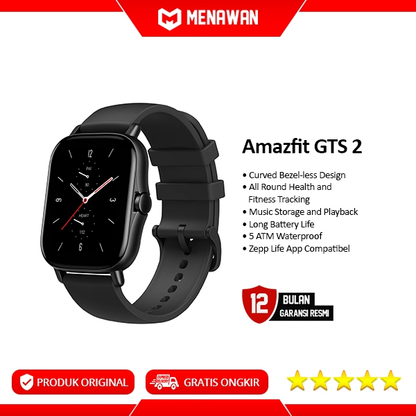 Amazfit GTS 2 Smart Watch AMOLED Waterproof Smartwatch Jam Tangan Pintar Original