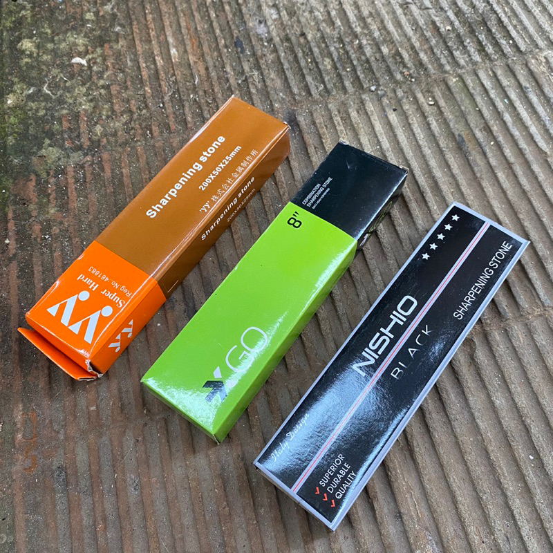 Batu Asahan Serbaguna YY NISHIO Dan GO Pisau Alat rumput gunting