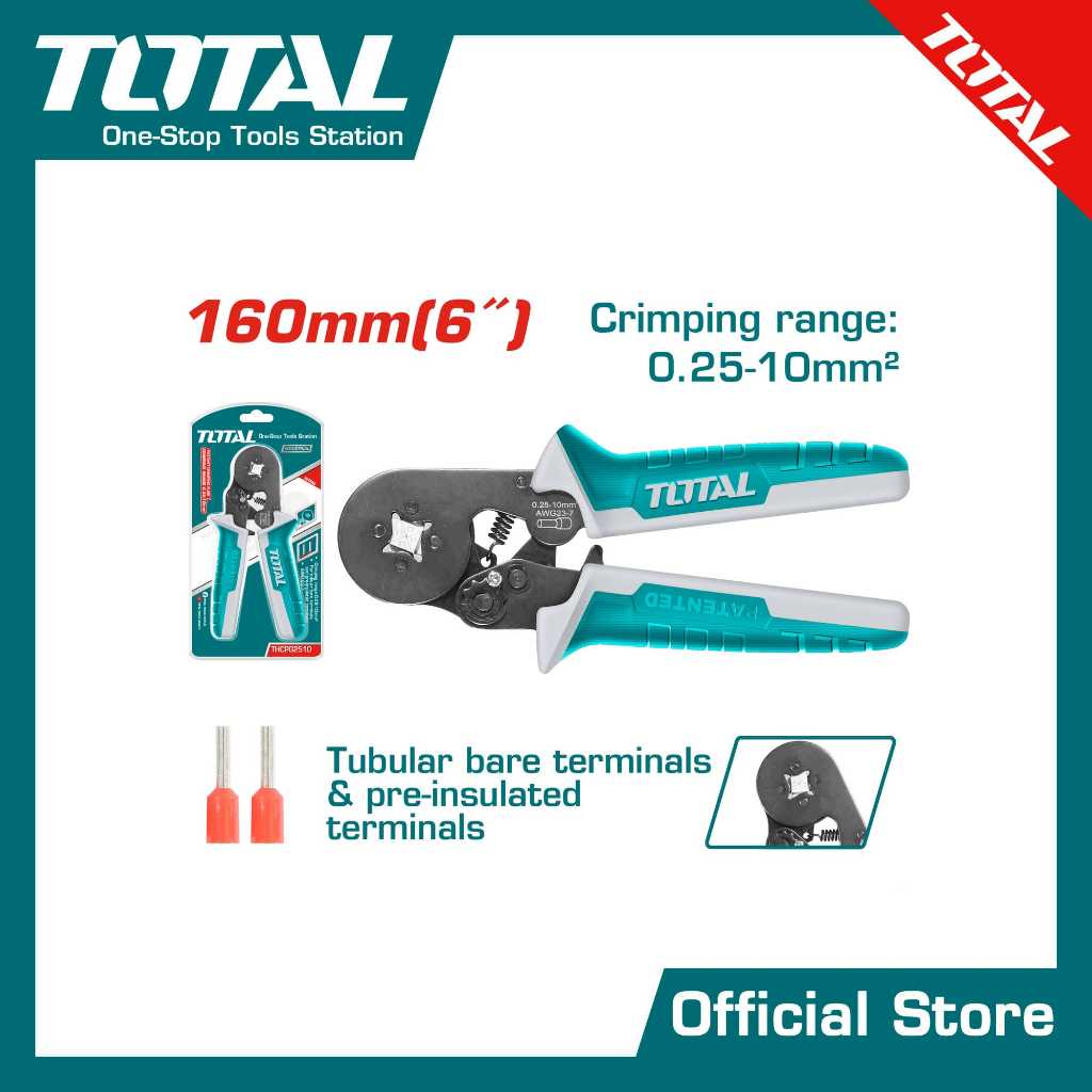 TOTAL Ratchet crimping plier THCPG2510