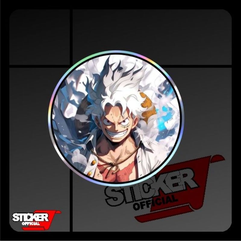 

sticker logo one piece bulat h3logram