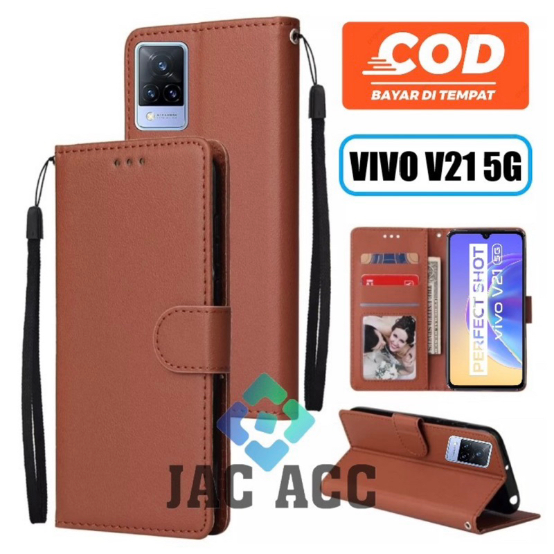 FLIP CASE HP PREMIUM UNTUK HP VIVO V21(5G) LEATHER FLIP CASE HP PREMIUM UNTUK HP VIVO V21(5G)