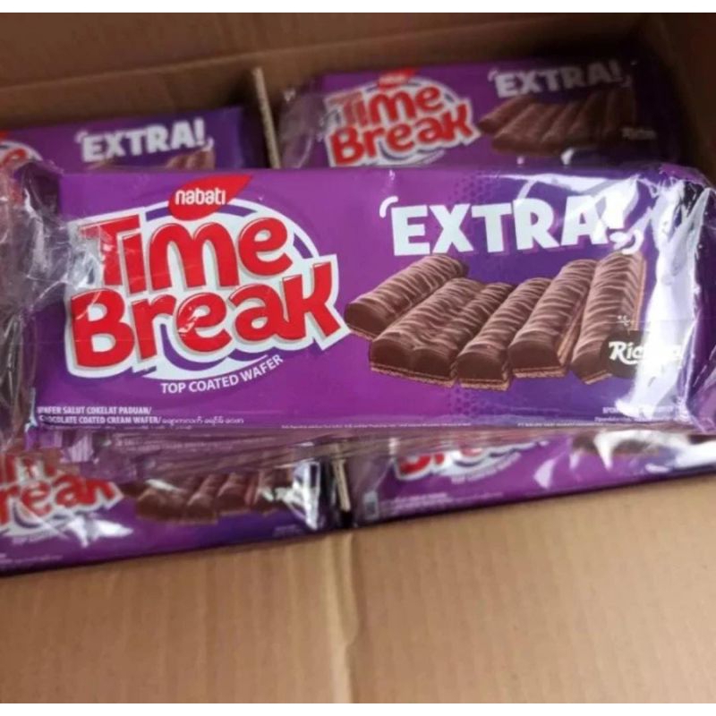 

Time Break Richoco Top Coated Wafer Salut Cokelat Isi 10 Pcs